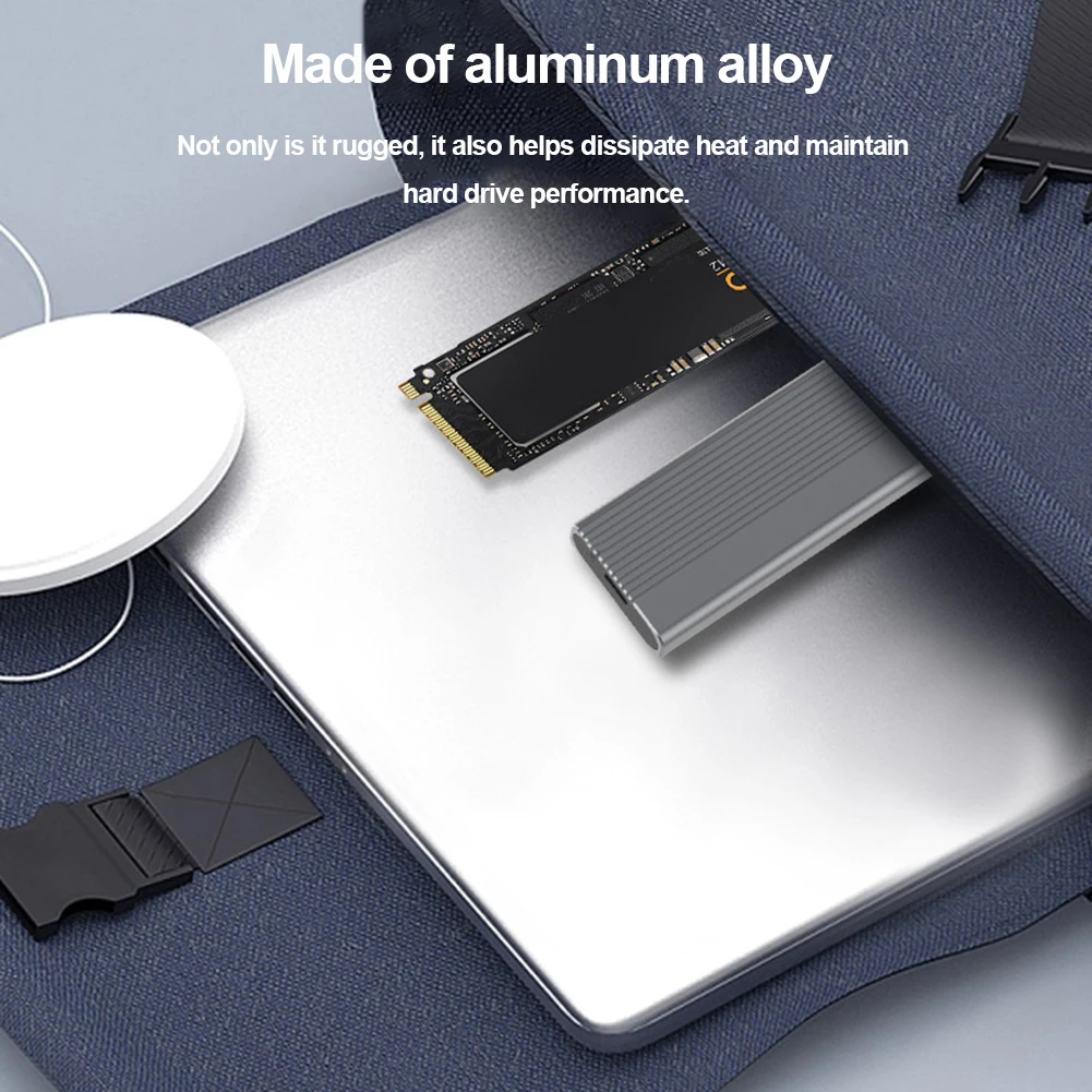 SATA ޴ ϵ ũ ̽, M.2 NVMe/NGFF ָ Ʈ ̺ ڽ Gen2, 10Gbps SSD Ŭ, CŸ-CŸ-USB A