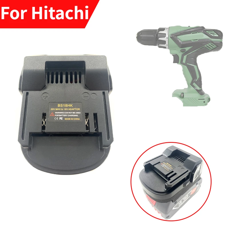 Adattatore Convertitore Batteria Bs18Hk Per Batteria Al Litio Bosch 18V Converti Per Hitachi/Hikoki 18V Li-Ion Batttery Utensili Elettrici Uso