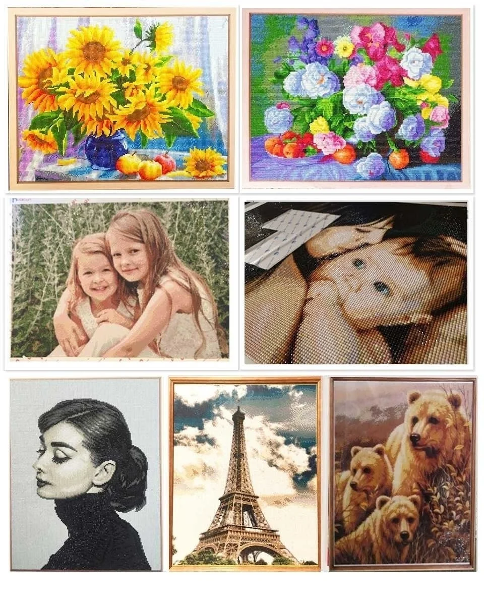 Huacan Photo Custom Diamond Painting Cross Stitch Picture of Rhinestones 5D DIY Diamond Embroidery Home Wedding Decoration