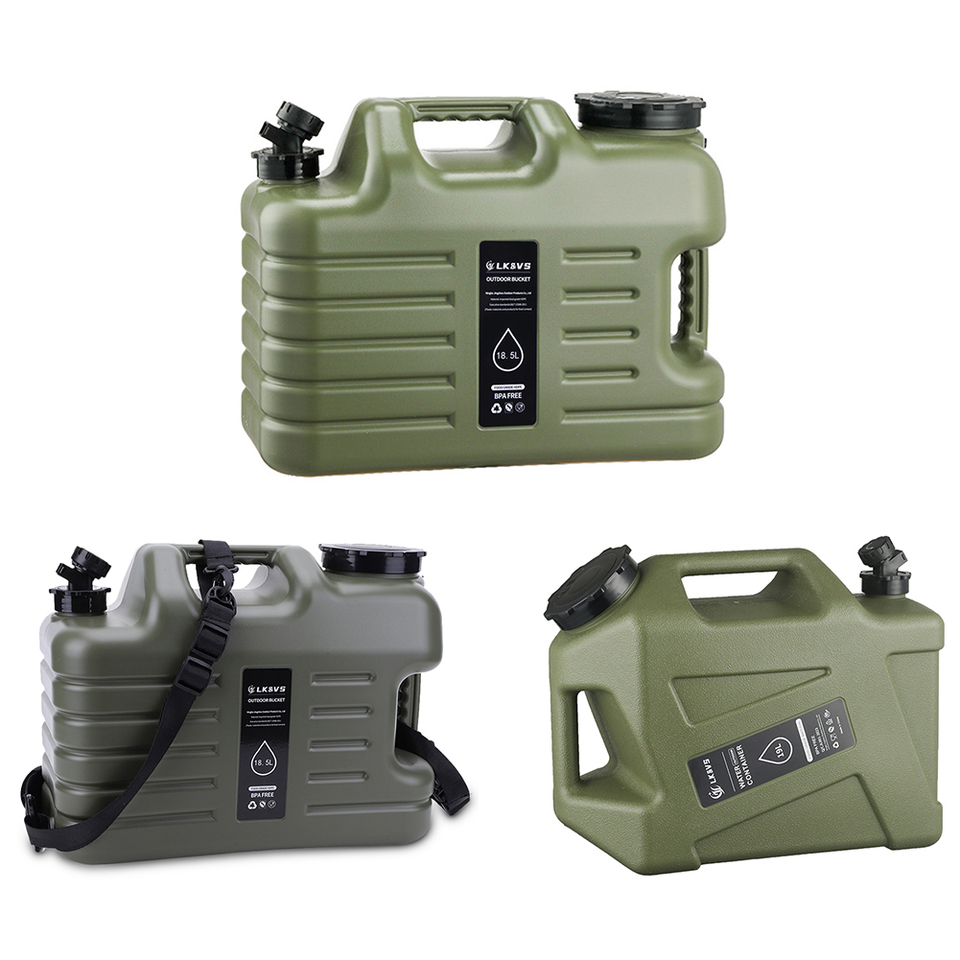 5 Gallon Water Jug with Spigot Camping Water Container Large Capacity Water Storage Container Portable Water Tank BBQ Supplies