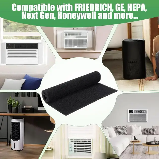 Filtri Aria Condizionato In Cotone | 10 Pezzi Ricambio | 215x50mm | Compatibile Haier | Anti Polvere - Foto 10