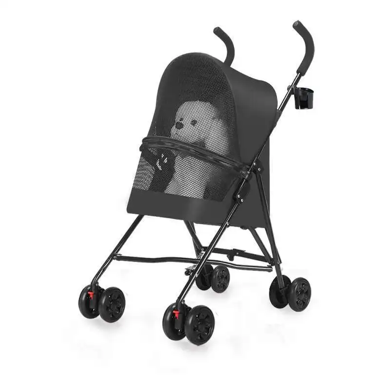 Pet Cart, Cat Dog Cart, Cat Dog Teddy Small Foldable and Lightweight for Going Out