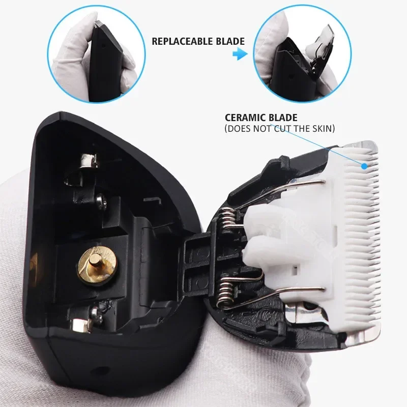 Professional Clipper Rechargeable Beard Trimmer Cutting Machine Electric Shaver For Body Hair Shaving Safety Razor_voghion.com