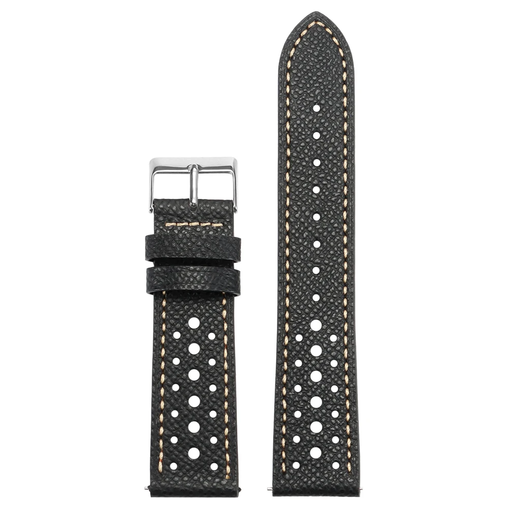 Vintage Handmade Cowhide Leather Watch Strap - Breathable Quick Release in Multiple Colors