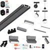 Smart Home Tuya Dimming 6MM Ultra-Thin Ceiling Mount 48V Magnetic Track Light System Thin Slim Surface Mounted Linear Light 1
