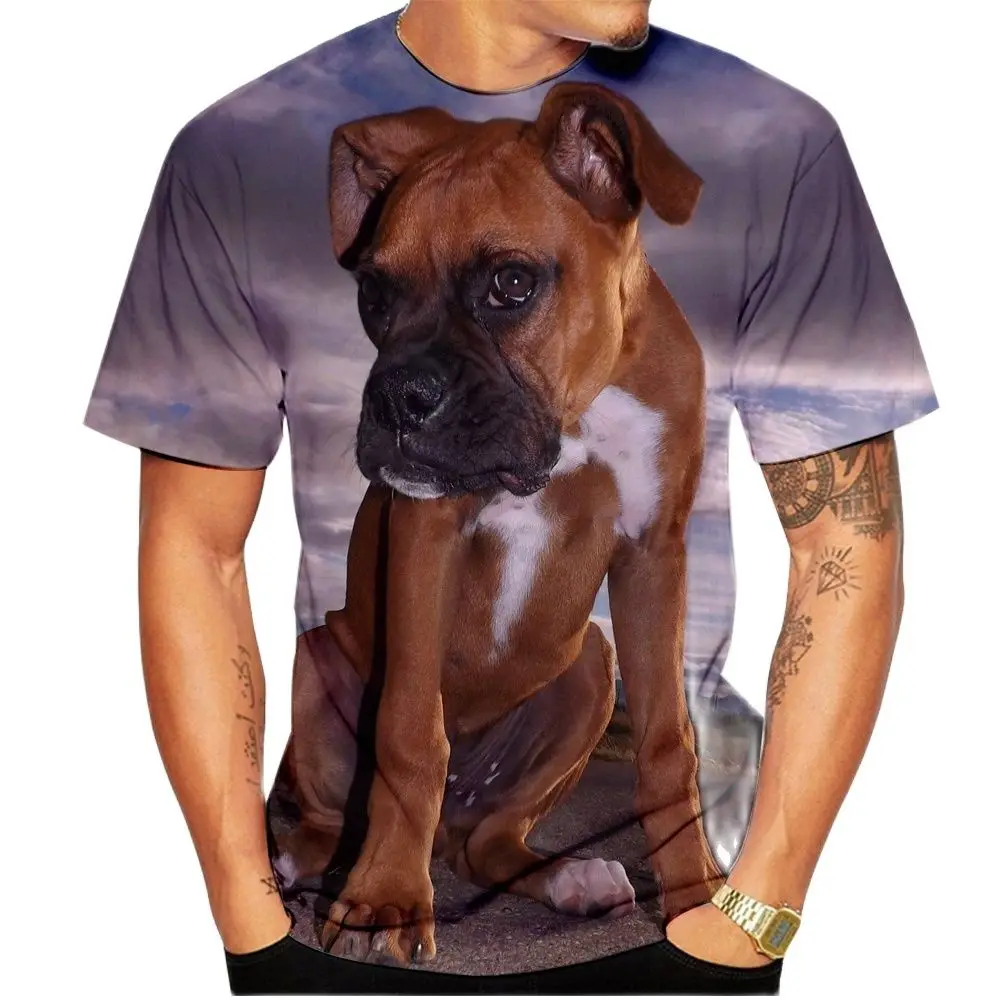 

Animal 3D Print T Shirt Men/Women Sweatshirt Casual Pet Dog Designs T Shirts 2023 Newest Popular Fashion Cute Boxer Dog