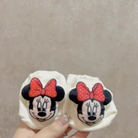 Spring Baby Girls Socks Newborn Mickey and Minnie Baby Socks Infant Baby Boy Socks Anti Slip Soft Cotton Floor Sock Shoes 2