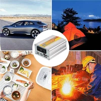 Onduleur solaire monté sur voiture, 220W, transformateur de tension USB, Portable, Conversion DC 12V à AC 220V, Clip de batterie USB 5