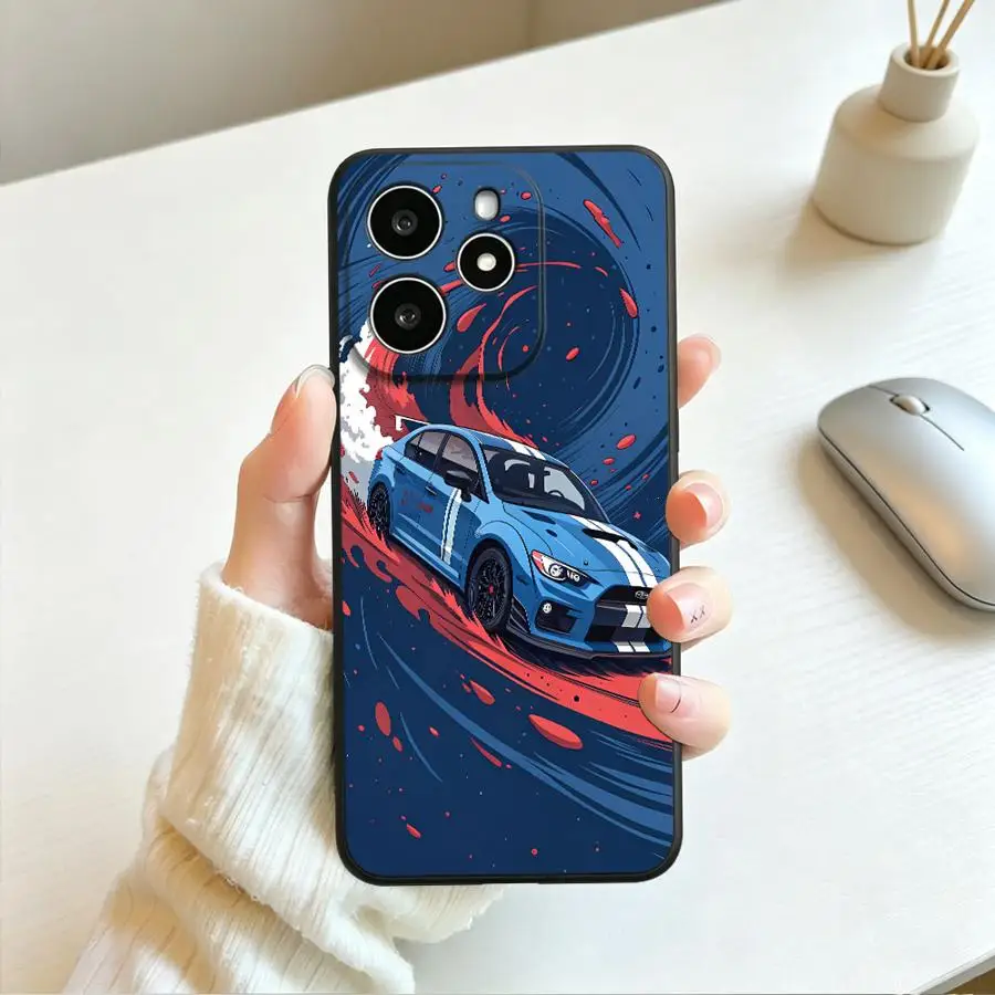 Blue Rally Car Design Phone Cover Case