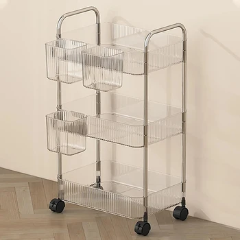 Acrylic Rolling Storage Cart 6