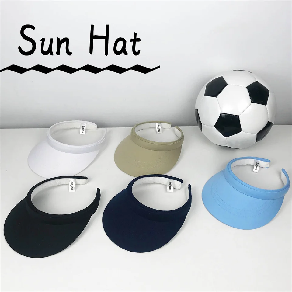 Sun Visor Women's Golf Sports Visor Cap With Large Brim Folding_voghion.com