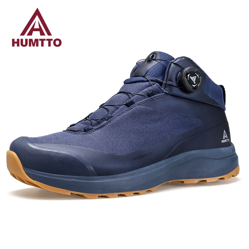 

Спортивные водонепроницаемые походные ботинки HUMTTO, зимняя роскошная дизайнерская обувь для мужчин, уличные безопасные кроссовки для мужчин, для скалолазания, треккинга, мужские