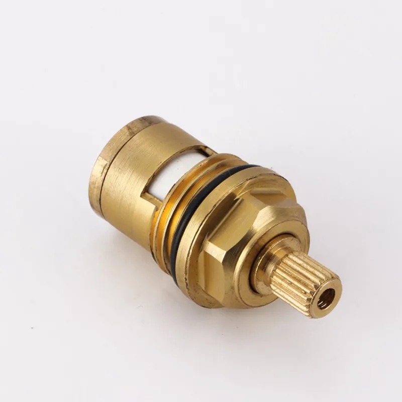 45mm Brass Faucet Cartridge Tap Part 1/2" (20.5mm) Valve Core Part Water Tap Valve Single Thread Cold Water Faucet Repair Parts