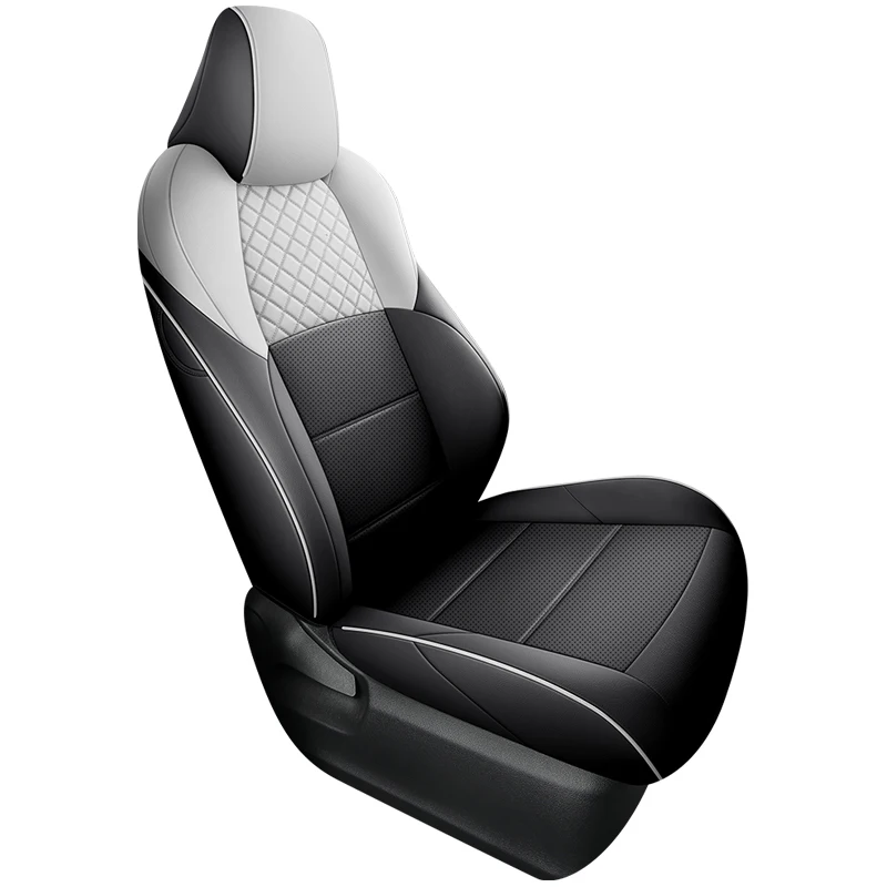 

Autocovers Car Seat Cover Artificial Leather Specific Customize for Toyota bZ4X Full Covered with Front and Rear Set