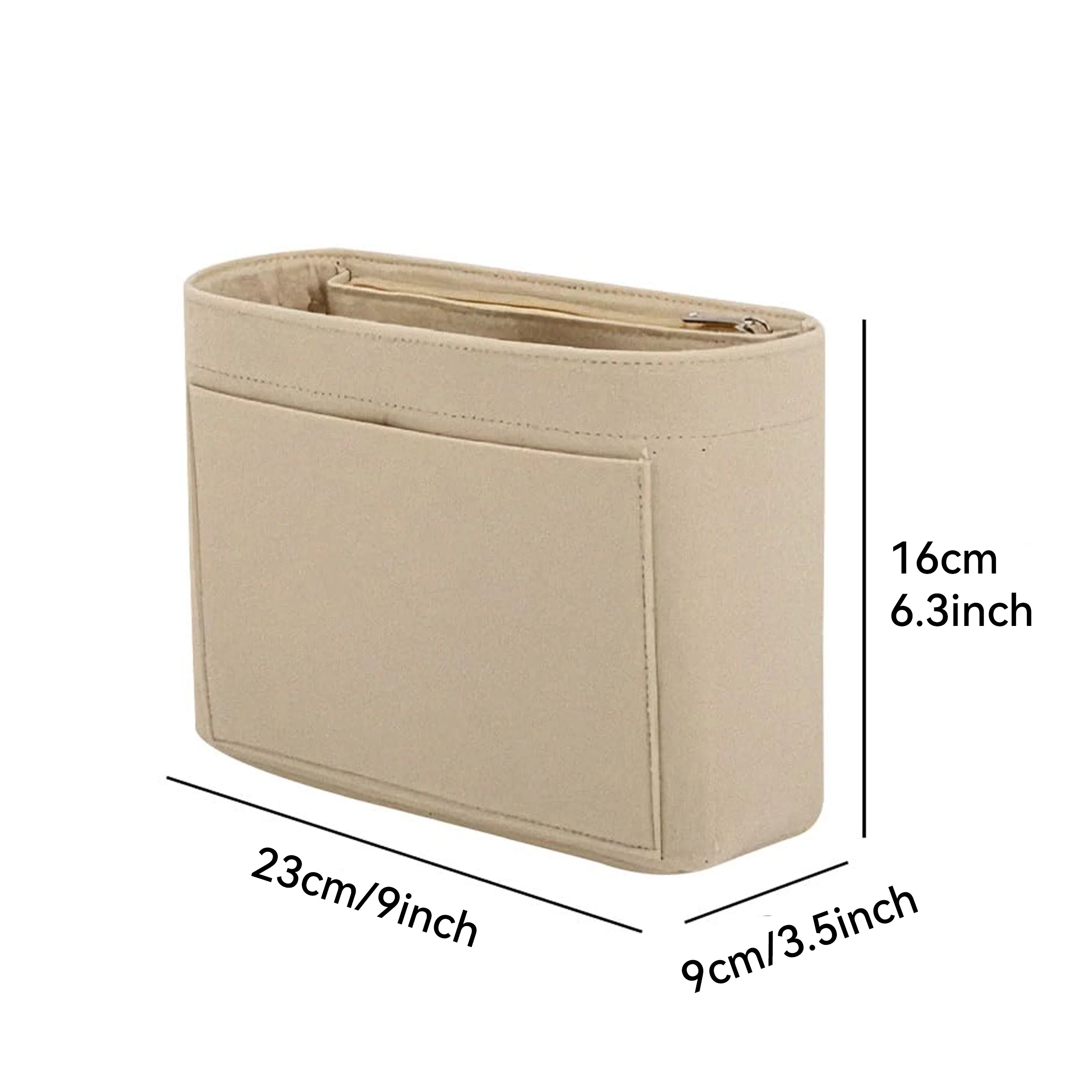 Felt Purse Organizer Insert Multi Pockets Bag-in-Bag Liner for Handbags Backpacks Travel Makeup Storage Bag