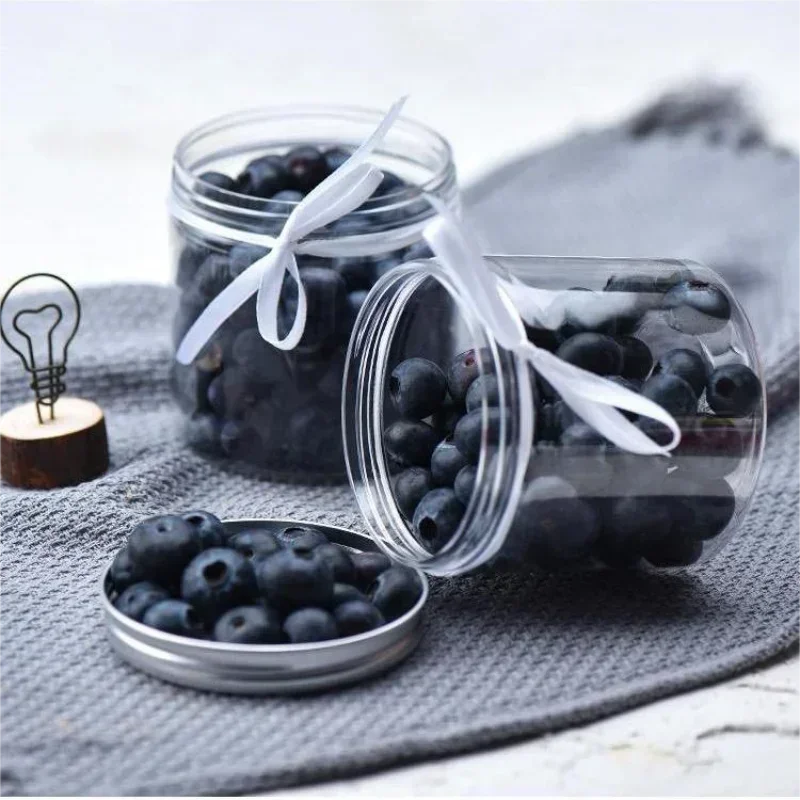 Clear Storage Jars 10pcs 150ml Round Wide Mouth Empty Jar Refillable Cosmetic Balm Container Travel Face Cream Sample Bottle Pot