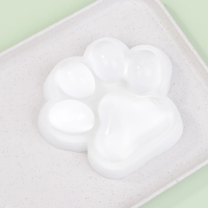 White Cat Claw Mini Cat Paw Pinch Toy Slow Rebound Transparent Cube Stress Relief Toy Squeeze Toy Gift For Kids 5