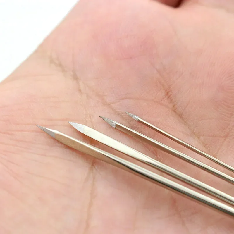 Leather sewing needles Round Head Blunt Pint Pointed Prism Sharp Tool for Embroidery Stitching Big Eye