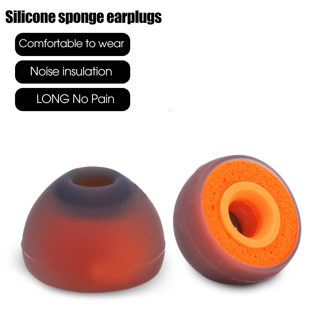 1/2/3 Pairs Replacement Memery Foam Eartips For Sony WF-1000XM4/1000XM3 Universal Earphone Earbuds Soft Sponge Ear Pad Earplugs
