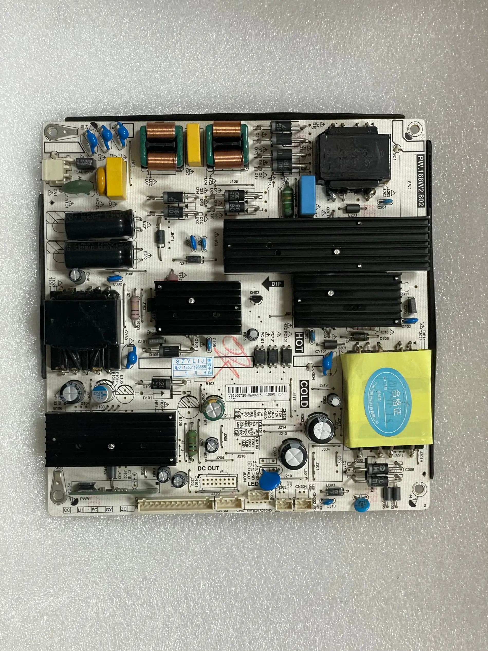 Original tv Lcd Pw.168w2.802 Placa de Energia 168w2