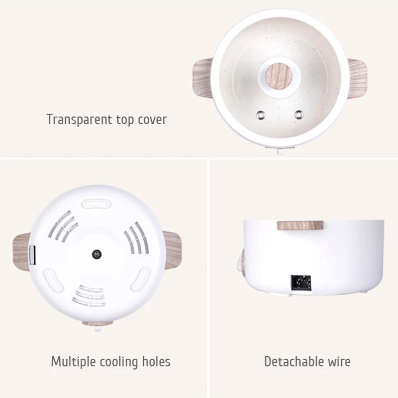 Multi-function Mini Cookers Electric Cooking Boiling Pot Electric Heat Pan Dormitory Household 1-2 People Electric Rice Cookers 6