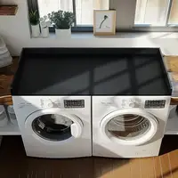 Laundry Room Organizer Bamboo Washer Dryer Countertop 27.5" x 54" Easy Assembly High Quality Space Saving Stylish Upgrade 2
