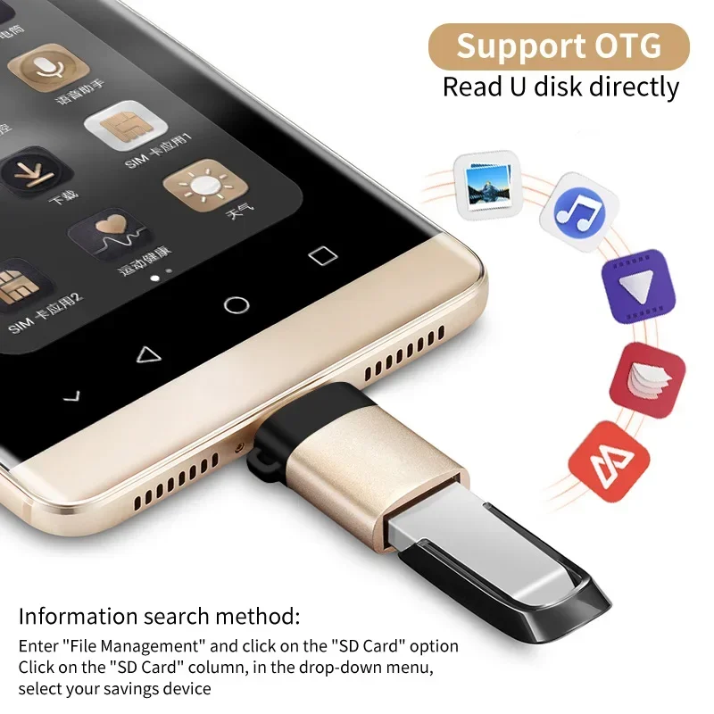 USB 3.0 To Type C otg adapter Charger Adapter Connector Type-C to USB Male To Type-c Adapt Converter for PC MacBook Car ipad 2PCS