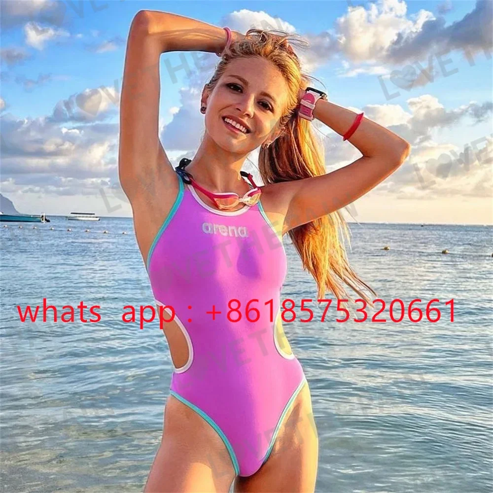 

Backless High Waist Bodysuit Women Sexy Bathing Suit Triathlon Swimsuit Training One-piece Fitness Race Beach Swim Swimming Suit