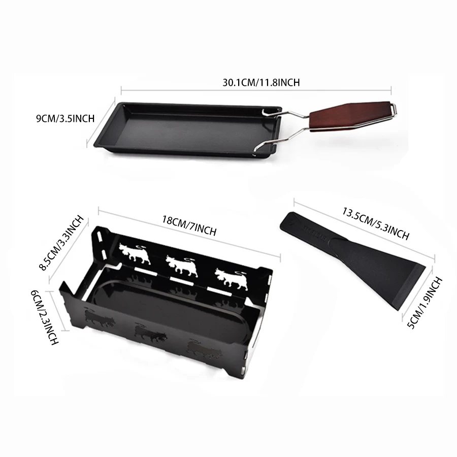1PC cheese oven mini non-stick baking tray contains no candles, butter and cheese, grilled bacon, easy to clean baking tray.