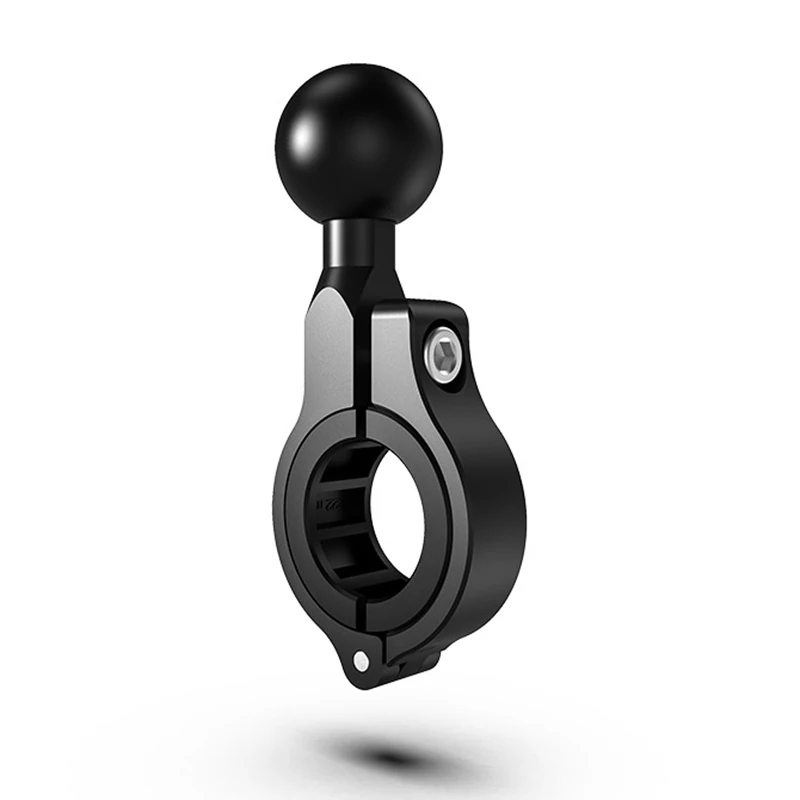 Motorrad-Fahrrad-Lenker-Ram-Halterung, Kamera-Basis mit 1 Zoll 25 mm Kugelkopf für rundes Geländer mit einem Durchmesser von 0,87 bis 1,26 Zoll
