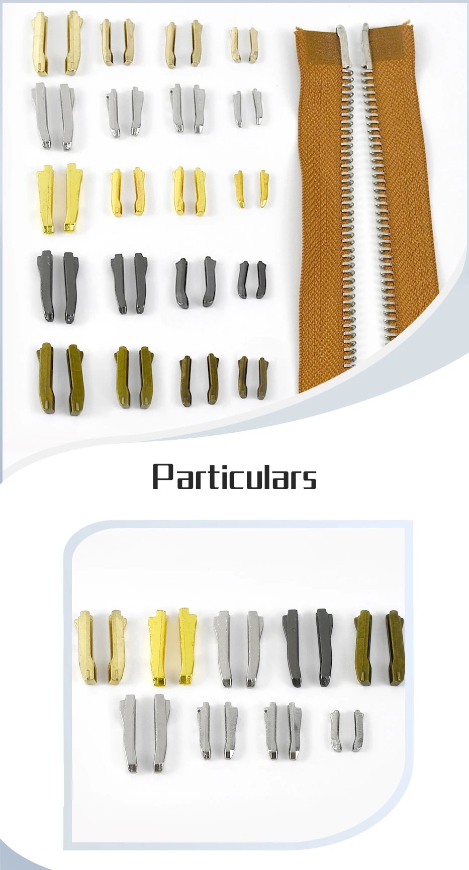 Kit Riparazione Cerniere Doppie Aperte - Perni Di Inserimento #8 Per Cappotti E Giacche (10 Pezzi) - Foto 7