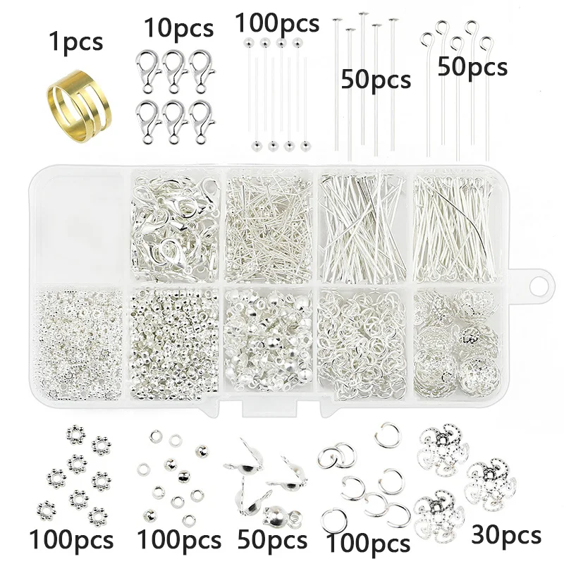 Gold-Plated Brass Jump Rings for Jewelry Making and Crafting