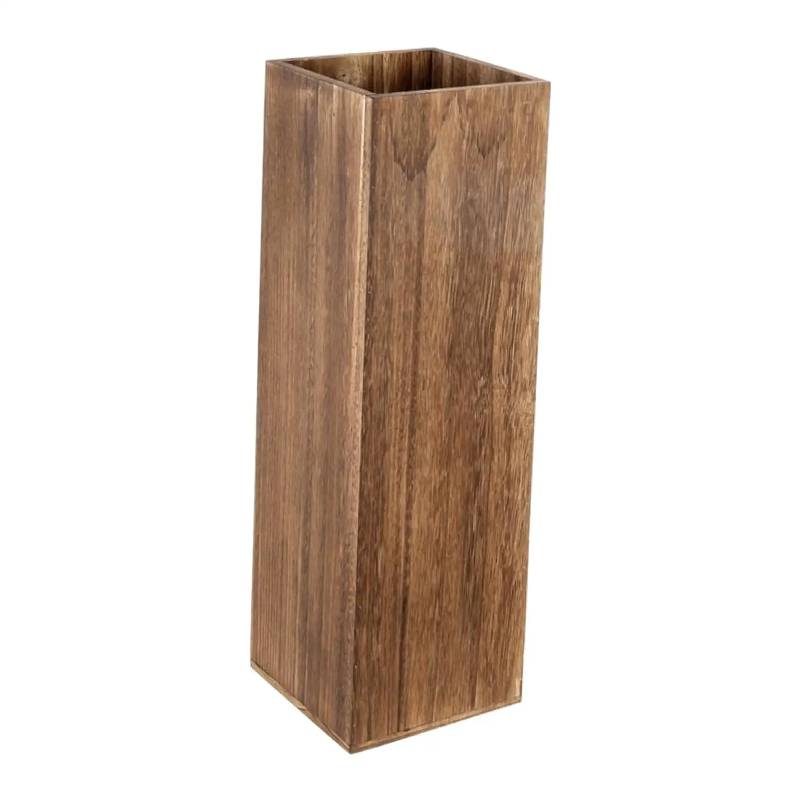 Wooden Umbrella Stand Umbrella Bucket Rectangular Vintage Space Saving