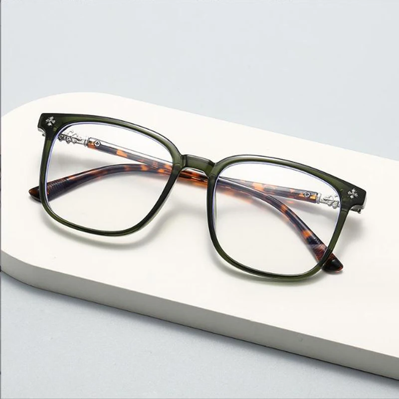 Designer Square Unisex Myopia Glasses Blue Light Blocking Eyeglasses Women Men Prescription Near Sight Glasses Diopter 0 To -6.0 3