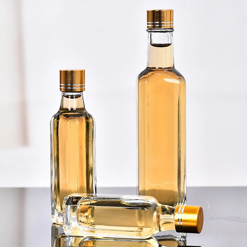 1개 50/100/150ML 알코올 웨딩 선물용 와인 미니 용기 보관함 투명 빈 위스키 유리 주류병