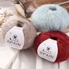 mohair Silk sequin yarn  alpaca hand-knitted sweater crocheted doll scarf thread jacket hat thread DIY material package 3