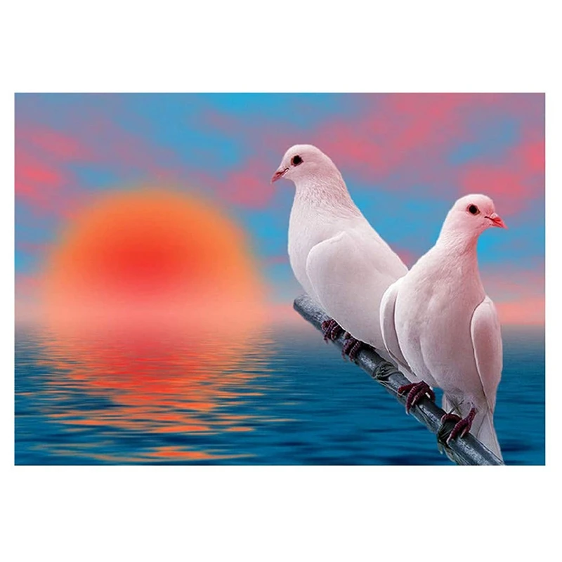 

Round Diamond Full Diamond Diamond Painting Set Living Room Dining Room Decorative Painting Mural Peace Dove