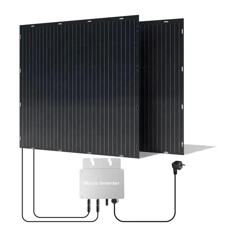 Sistema Balcone Photovoltaikanlage Muslimb Pv 600W Sistema Di Pannelli Solari Flessibili Balcone Sistema Di Energia Solare Su Griglia