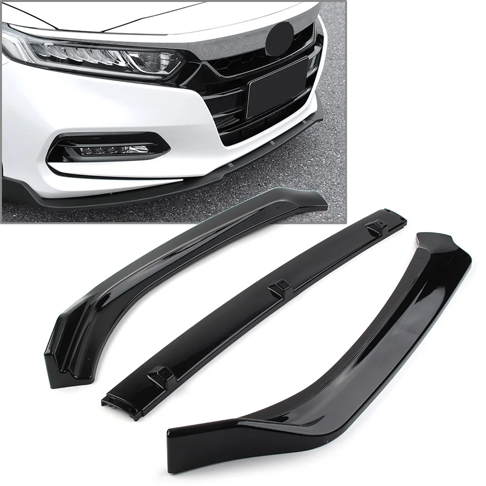 For Honda Accord 10th 2018 2019 2020 Car Front Bumper Lip Trim Around