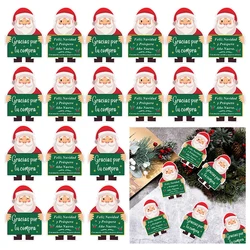 Spanish Holiday Gift Cards Set - Gracias & Feliz Navidad Festive Greeting Collection (100 Pieces) (Green)