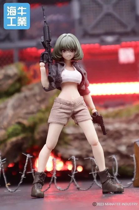 美しい女の子のアクションフィギュア,繊細なモデル,武器のアクセサリー