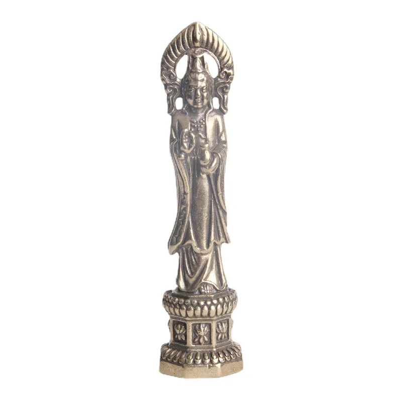 

Pure Vase Guanyin Bodhisattva brass Buddha statue tabletop ornaments for worship deity crafts