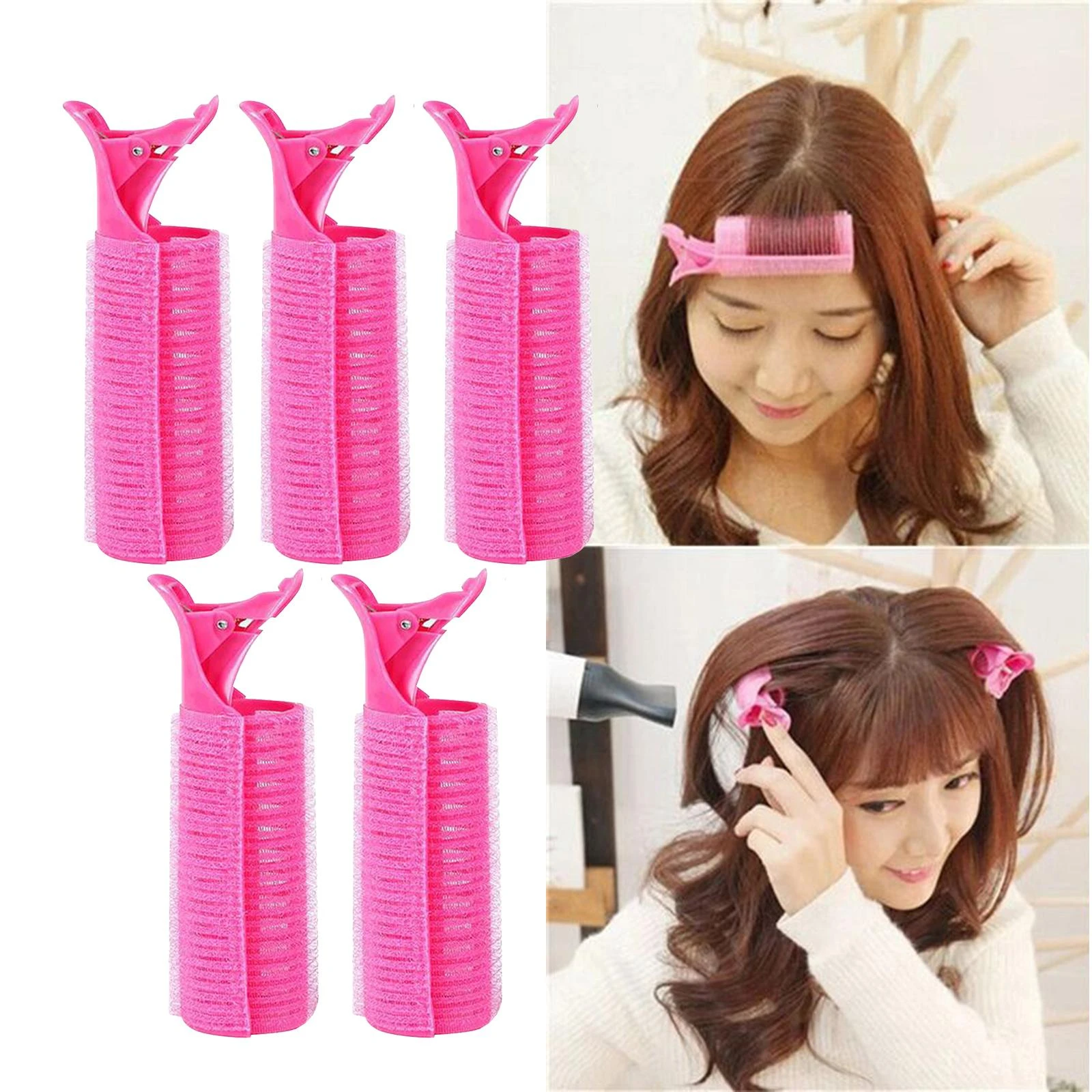 Hair Styling Tools Bangs Roller Curler With Clip 【メーカー公式ショップ】