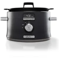 Calphalon Slow Cooker with Digital Timer and Programmable Controls, 5.3 Quarts, Stainless Steel 1