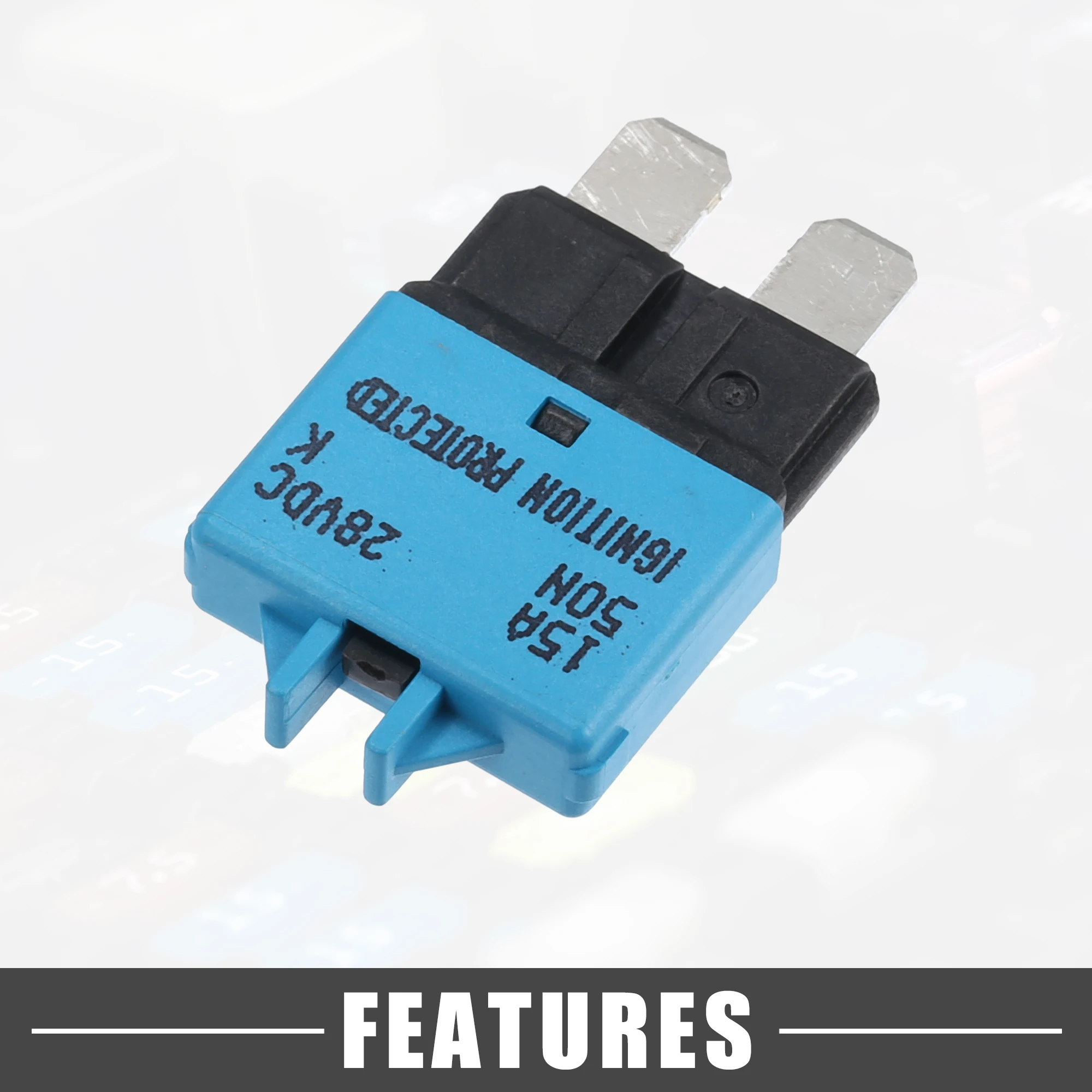 X Autohaux Circuit Breaker Blade Style Fuse Resettable for Car Truck Automotive Boat 15A 20A 30A DC 28V Car Accessories Parts