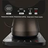 800ml Electric Hand Punch Gooseneck Coffee Pot Home Electric Kettle Office 304 Stainless Steel Teapot Temperature Control Kettle 4