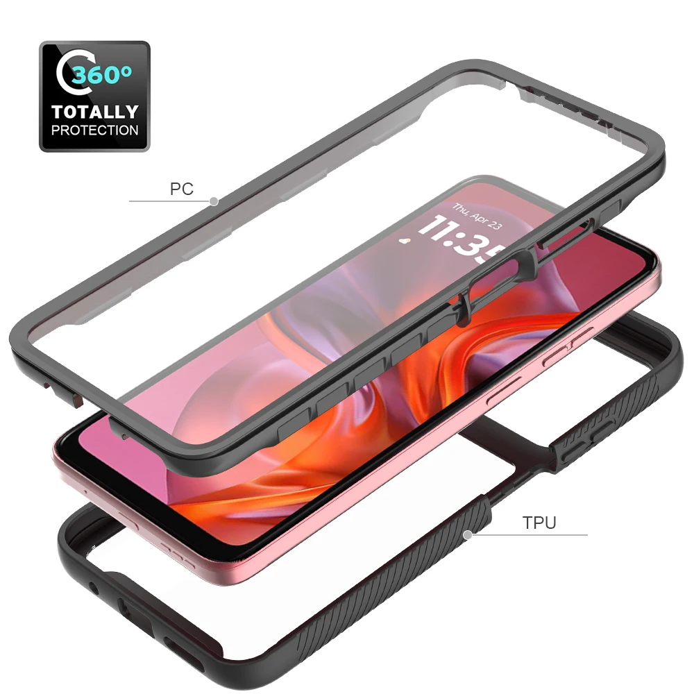 Ultimate 360° Shockproof Phone Case with Screen Protector - Dual-Layer Full Protection Cover