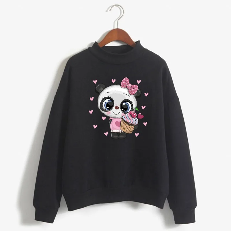 

Cute Owl Graphic Print Women Sweatshirt Sweet Korean O-neck Knitted Pullover Thick Autumn Winter Candy Color Loose Lady Clothing