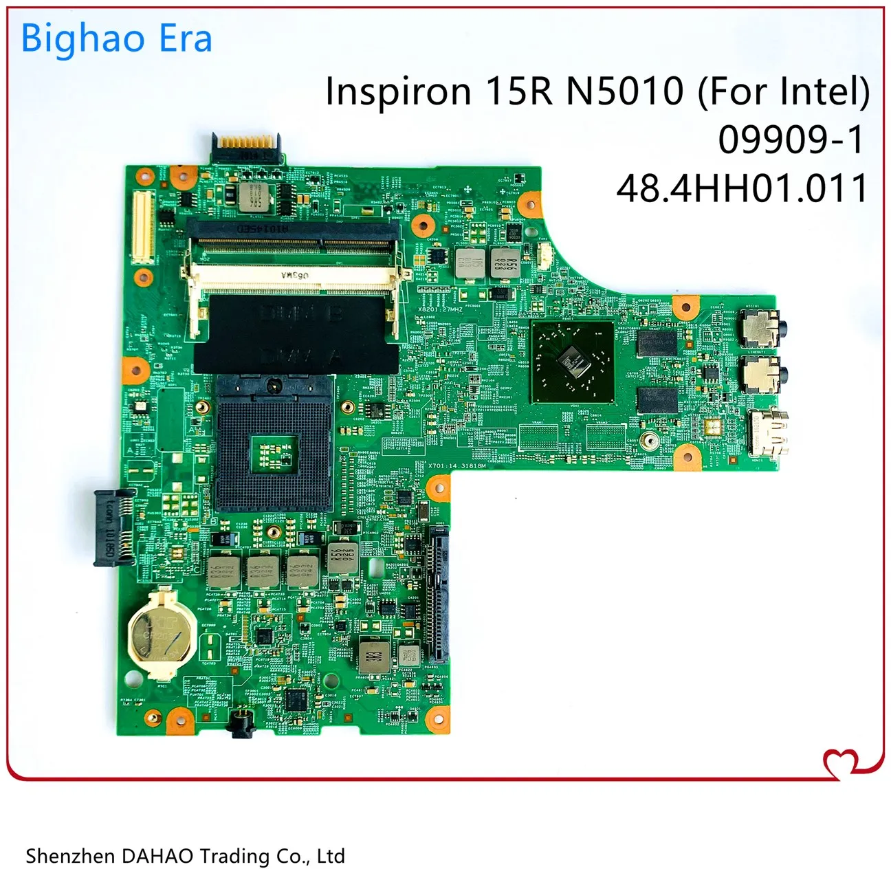 

Laptop Mainboard CN-06V89F 06V89F 0VX53T Motherboard for DELL Insprion 15R N5010 48.4HH01.011 HM57 DDR3 100% Test OK