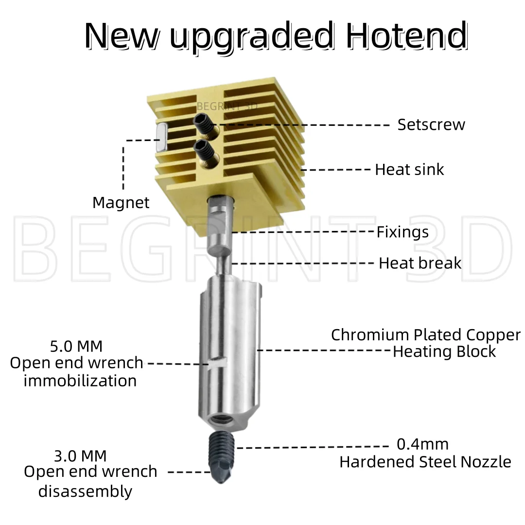 Hotend Para Bambu Lab A1/A1 Mini Impressora 3D Kit De Velocidade Rápida